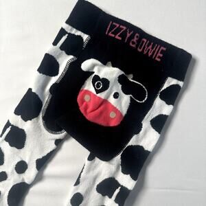 Izzy & Owie Cow Print Leggings Sz 12-24 mo